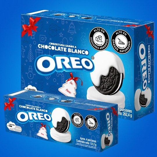 image-Oreo, la galleta favorita de la leche con cubierta de chocolate blanco.